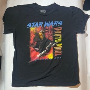 Star Wars Episode One Darth Maul Black Graphic Tee